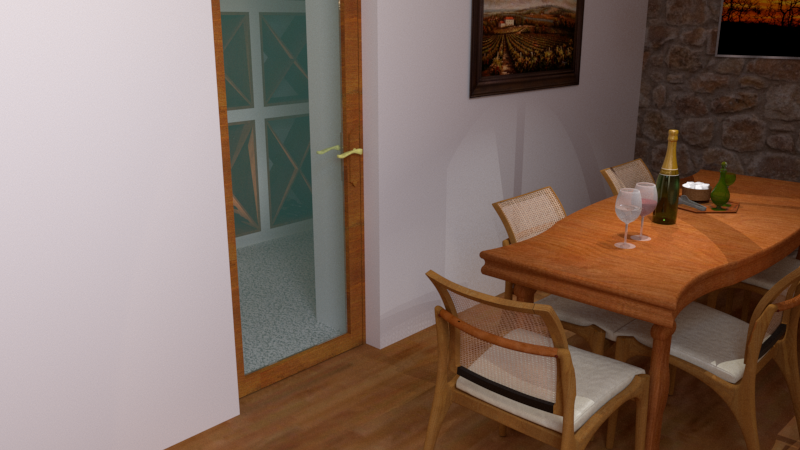 vue sur la cave depuis l'espace de dégustation