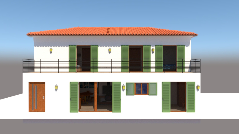 Maison provençale sur 2 niveaux