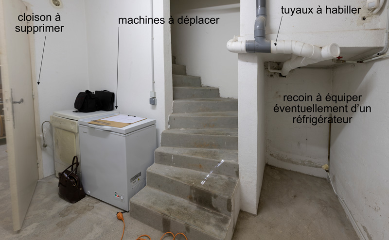 salle à aménager en salle de dégustation