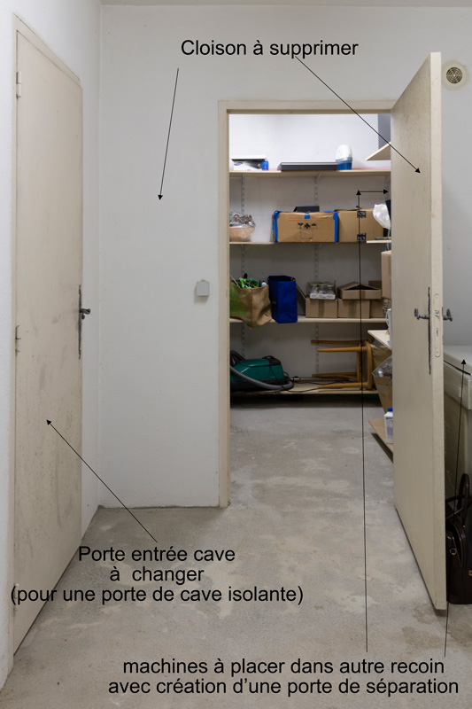 la future salle de dégustation