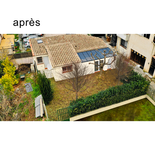 photomontage pour la DP pour l'extension de maison